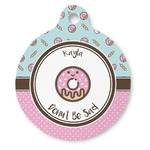 Donuts Round Pet ID Tag - Large (Personalized)