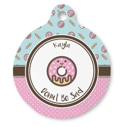 Donuts Round Pet ID Tag (Personalized)