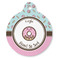 Donuts Round Pet ID Tag - Large - Front