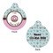 Donuts Round Pet Tag - Front & Back