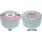 Donuts Round Pouf Ottoman (Top and Bottom)