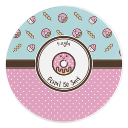 Donuts Round Stone Trivet (Personalized)