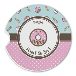 Donuts Sandstone Car Coaster - Single (Personalized)