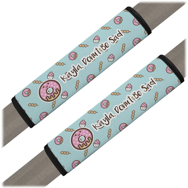 Custom Donuts Seat Belt Covers (Set of 2) (Personalized)