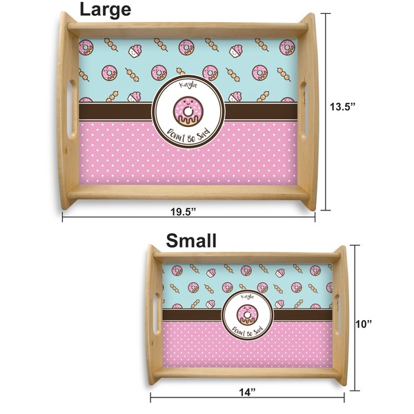 Donuts Serving Tray Wood Sizes