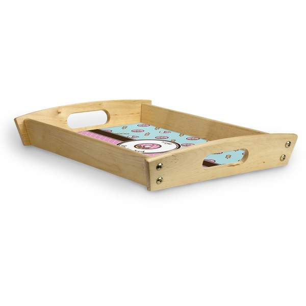 Donuts Serving Tray Wood Small - Corner