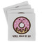 Donuts Set of 4 Sandstone Coasters - Front View