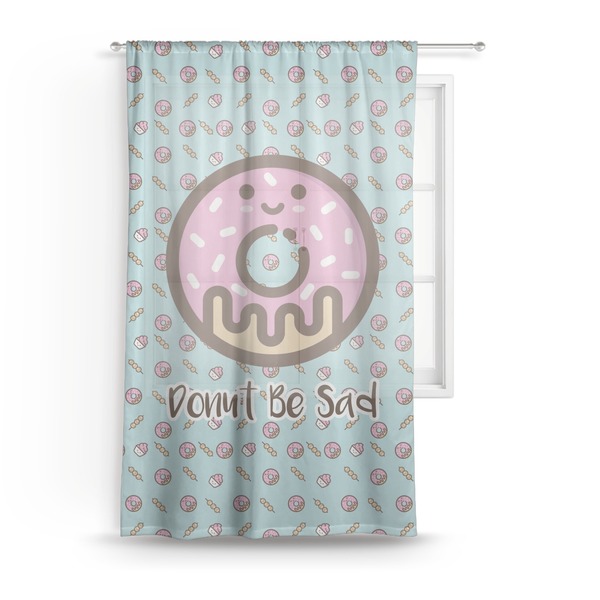 Custom Donuts Sheer Curtain - 50"x84" (Personalized)