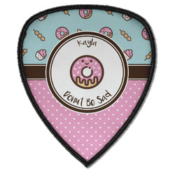 Donuts Iron on Shield Patch A w/ Name or Text