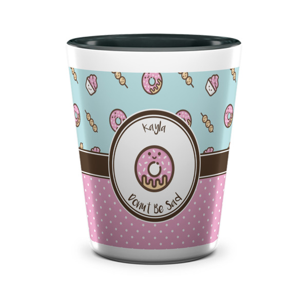Donuts Shot Glass - Two Tone - FRONT