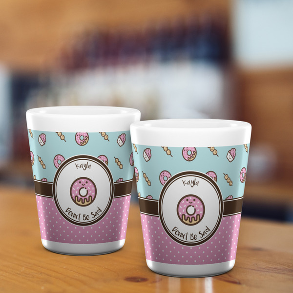 Donuts Shot Glass - White - LIFESTYLE