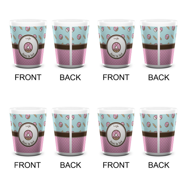 Donuts Shot Glass - White - Set of 4 - APPROVAL