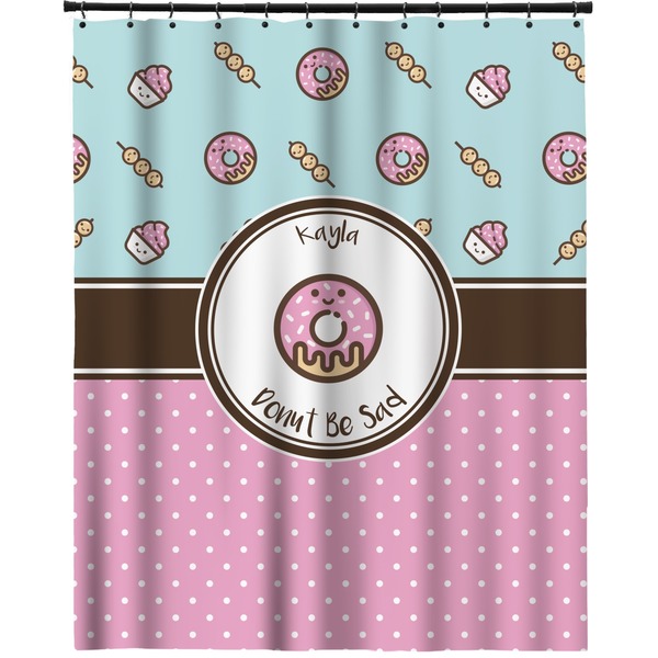 Custom Donuts Extra Long Shower Curtain - 70"x84" (Personalized)