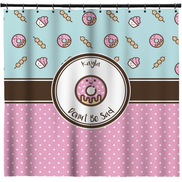 Custom Donuts Shower Curtain - 71" x 74" (Personalized)