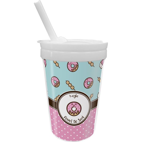 Custom Donuts Sippy Cup with Straw (Personalized)