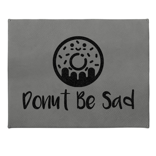 Donuts Small Engraved Gift Box with Leather Lid - Approval