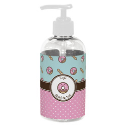 Donuts Plastic Soap / Lotion Dispenser (8 oz - Small - White) (Personalized)