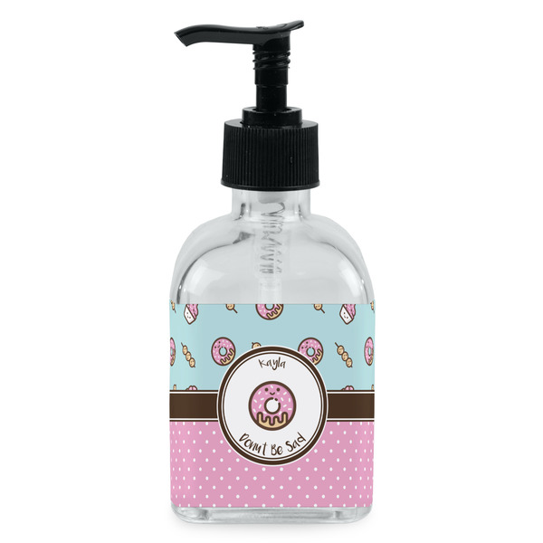 Custom Donuts Glass Soap & Lotion Bottle - Single Bottle (Personalized)