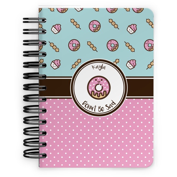 Custom Donuts Spiral Notebook - 5x7 w/ Name or Text