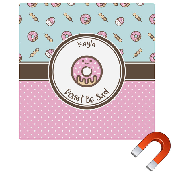 Custom Donuts Square Car Magnet - 6" (Personalized)