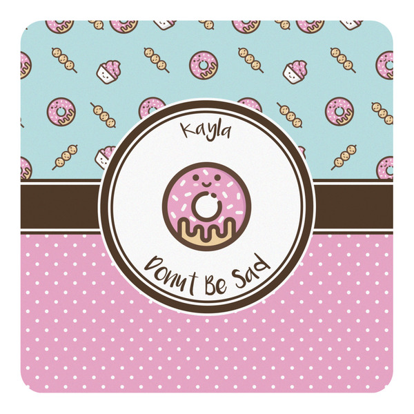 Custom Donuts Square Decal - Large (Personalized)