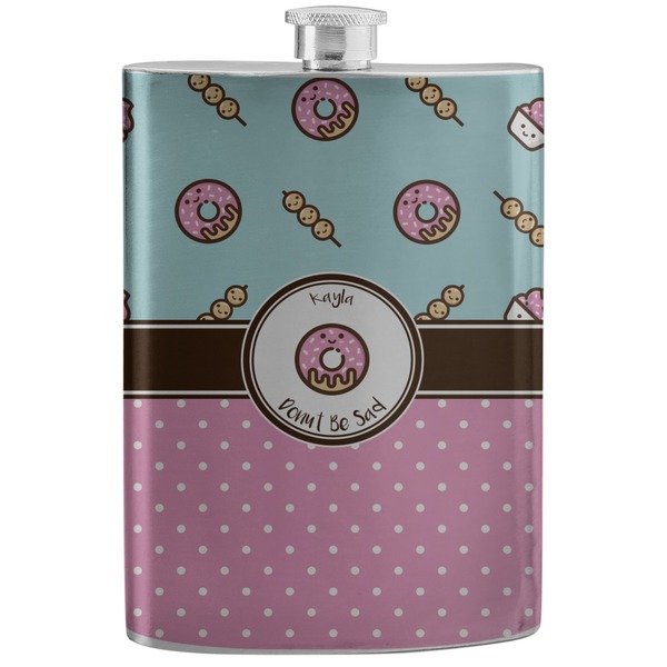 Custom Donuts Stainless Steel Flask (Personalized)