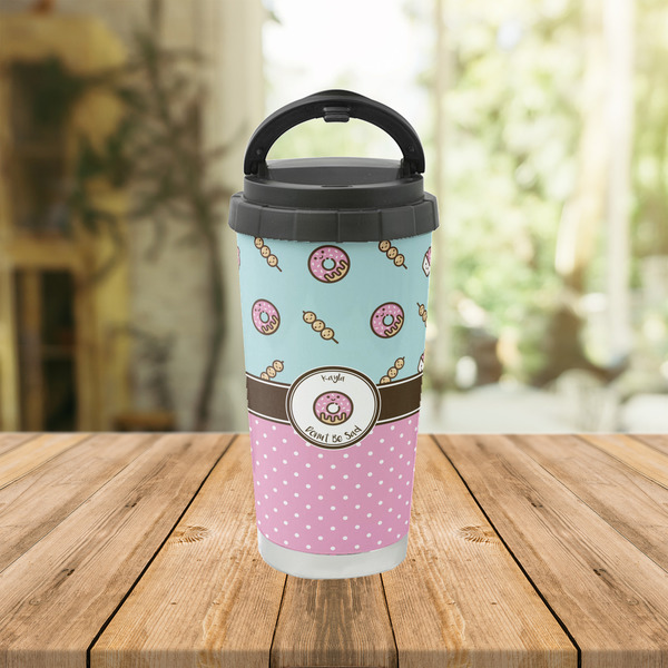 Donuts Stainless Steel Travel Cup Lifestyle