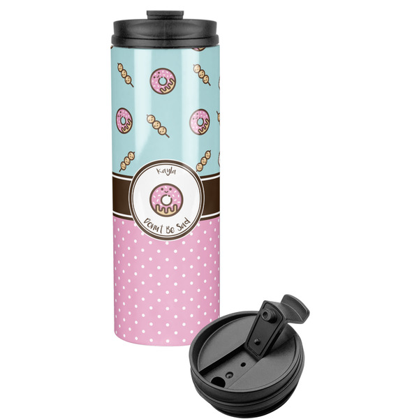 Custom Donuts Stainless Steel Skinny Tumbler (Personalized)