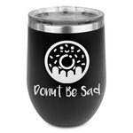 Donuts Stemless Wine Tumbler - 5 Color Choices - Stainless Steel  (Personalized)