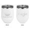 Donuts Stainless Wine Tumblers - White - Double Sided - Approval