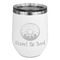 Donuts Stainless Wine Tumblers - White - Single Sided - Front