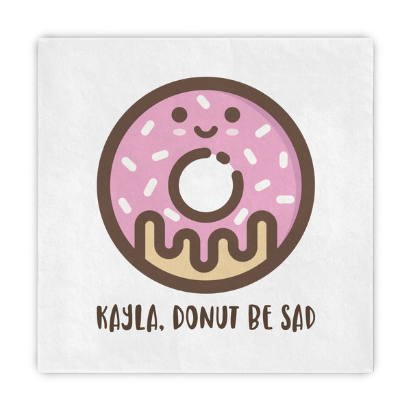 Custom Donuts Standard Decorative Napkins (Personalized)