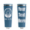 Donuts Steel Blue RTIC Everyday Tumbler - 28 oz. - Front and Back