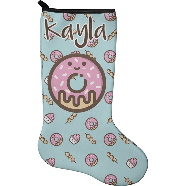 Custom Donuts Holiday Stocking - Neoprene (Personalized)