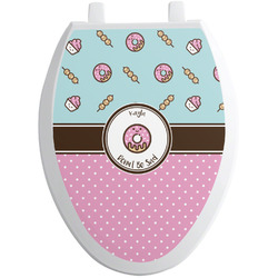 Donuts Toilet Seat Decal - Elongated (Personalized)