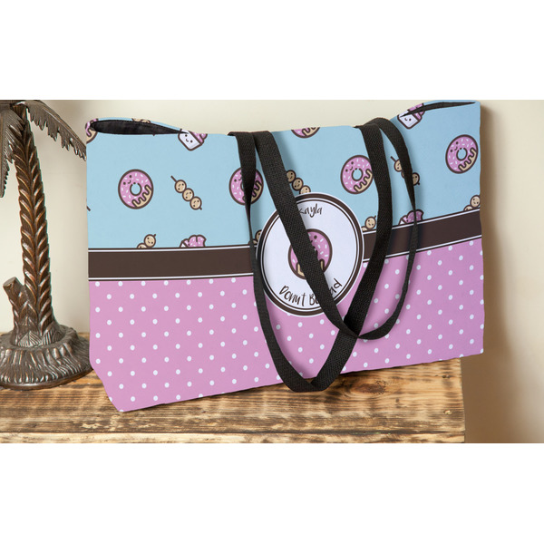 Donuts Tote w/Black Handles - Lifestyle View