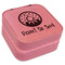 Donuts Travel Jewelry Boxes - Leather - Pink - Angled View