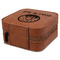 Donuts Travel Jewelry Boxes - Leatherette - Rawhide - View from Rear