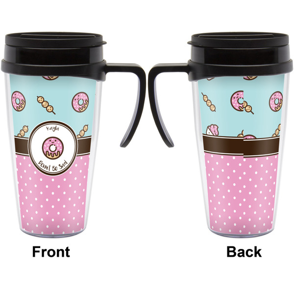 Donuts Travel Mug with Black Handle - Approval