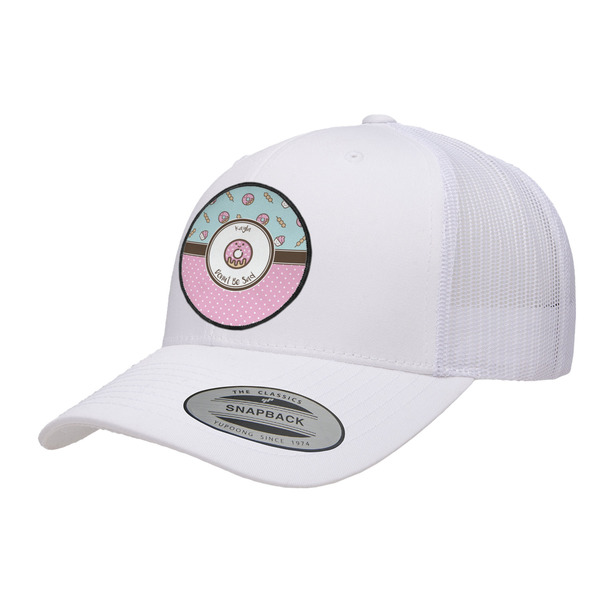 Custom Donuts Trucker Hat - White (Personalized)