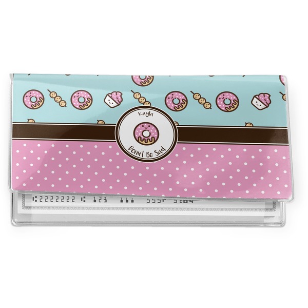 Custom Donuts Vinyl Checkbook Cover (Personalized)