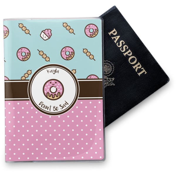 Custom Donuts Vinyl Passport Holder (Personalized)