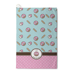 Donuts Waffle Weave Golf Towel (Personalized)