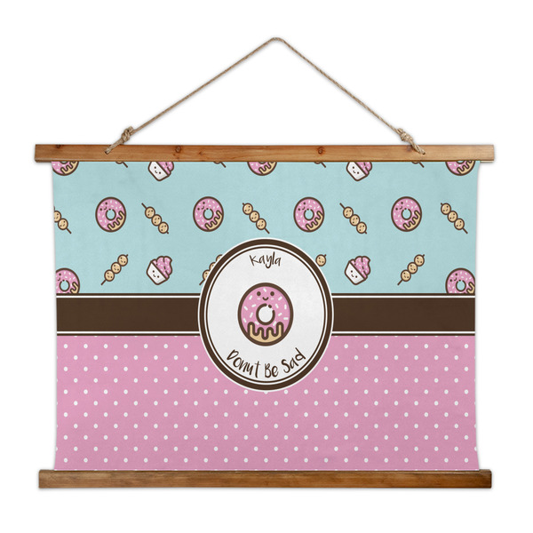 Custom Donuts Wall Hanging Tapestry - Wide (Personalized)