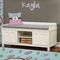 Donuts Wall Name Decal Above Storage bench