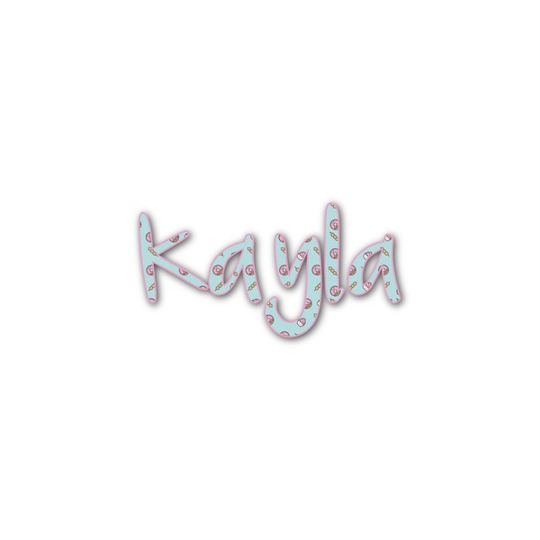 Custom Donuts Name/Text Decal - Small (Personalized)