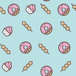 Donuts Wallpaper & Surface Covering (Peel & Stick 24"x 24" Sample)