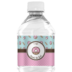 Donuts Water Bottle Labels - Custom Sized (Personalized)