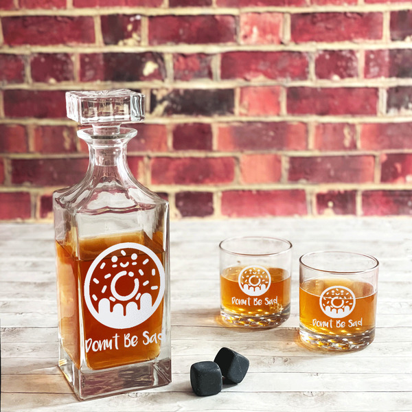 Donuts Whiskey Glass - In Context