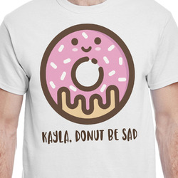 Donuts T-Shirt - White - XL (Personalized)